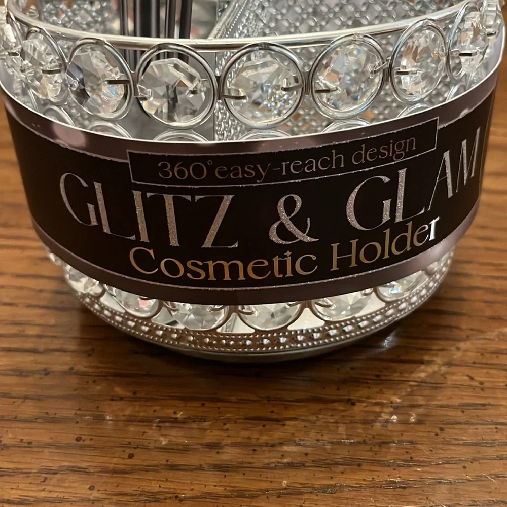 Glitz & Glam cosmetic‎ holder, new